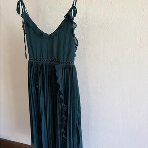 Lulu's Teal Midi Dress